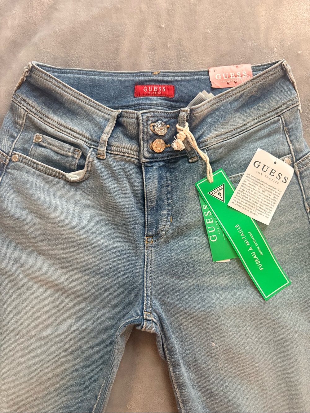 GUESS Light Blue Skinny Jeans with Branded Tags